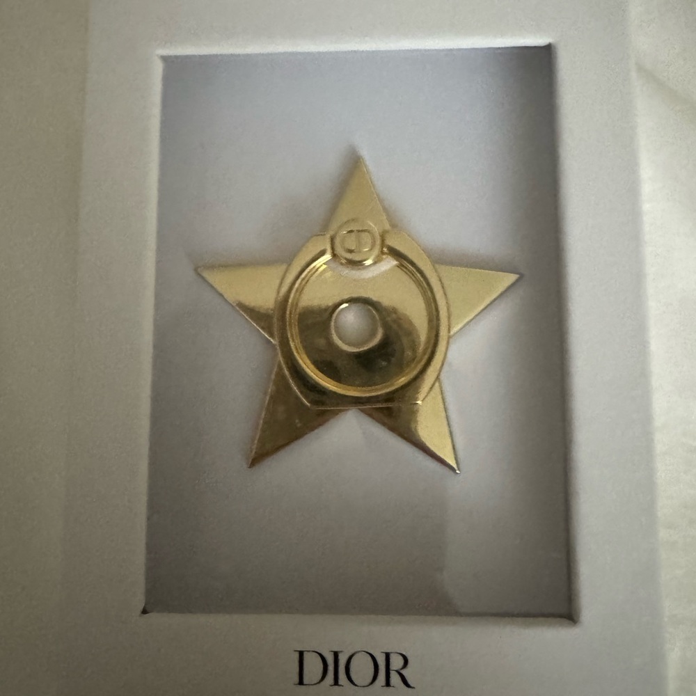 Dior Gold Star Phone Ring Holder